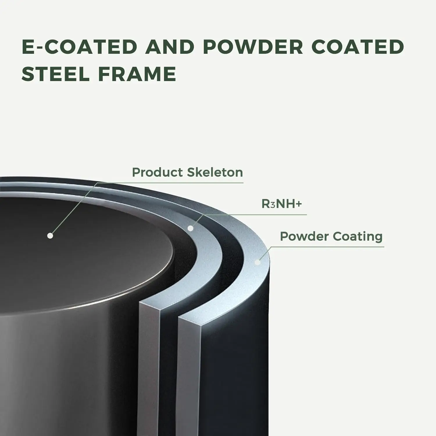 كرسي هزاز خارجي من Grand patio، كرسي هزاز حديث مريح مطلي بالE مع وسادة لفناء شرفة الشرفة، رمادي