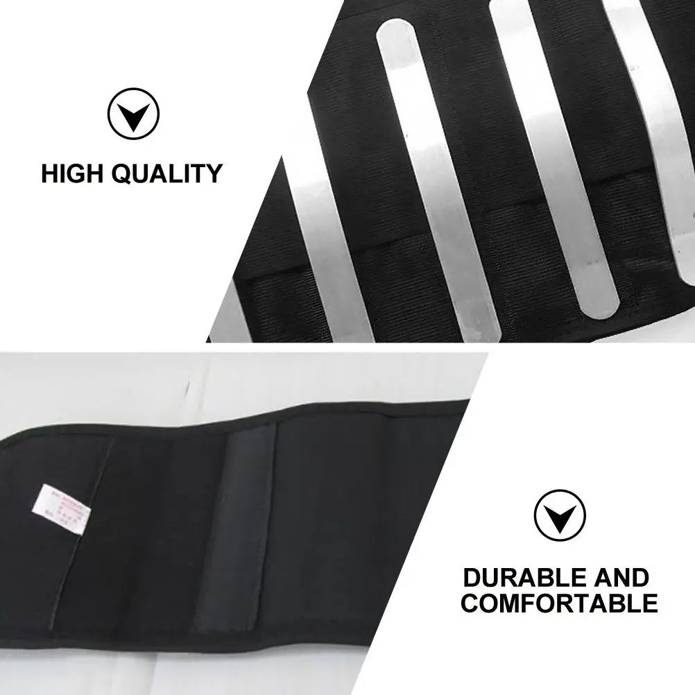 Adjustable Lower Back Brace for Pain Relief Sciatica Scoliosis Support Lumbar Support Belt with 4 Steel Strips Extra Pad