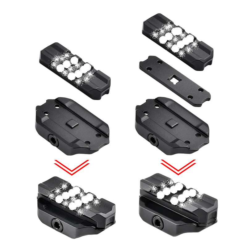 Tactical Metal Sight Mount Base Heighten Base For T Series Red Dot Sight Rise Bracket For 20MM Rail Hunting Airsoft Accessory