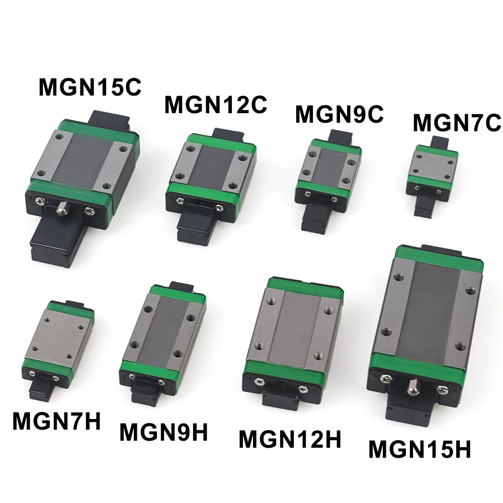 MGN7H MGN9H MGN12H MGN15H MGN7C MGN9C MGN12C MGN15C Carriage Block for MGN7 MGN9 MGN12 MGN15 Linear Rail Guide CNC Parts
