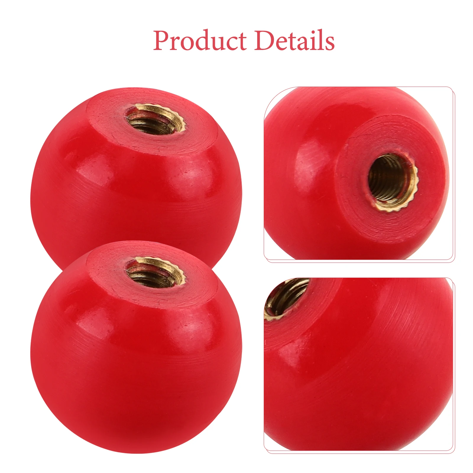 

10pcs Black Ball Copper Core Round Handle M4x16 Machine Tool Crank Handwheel for Mill Lathe Revolving Knob DIY