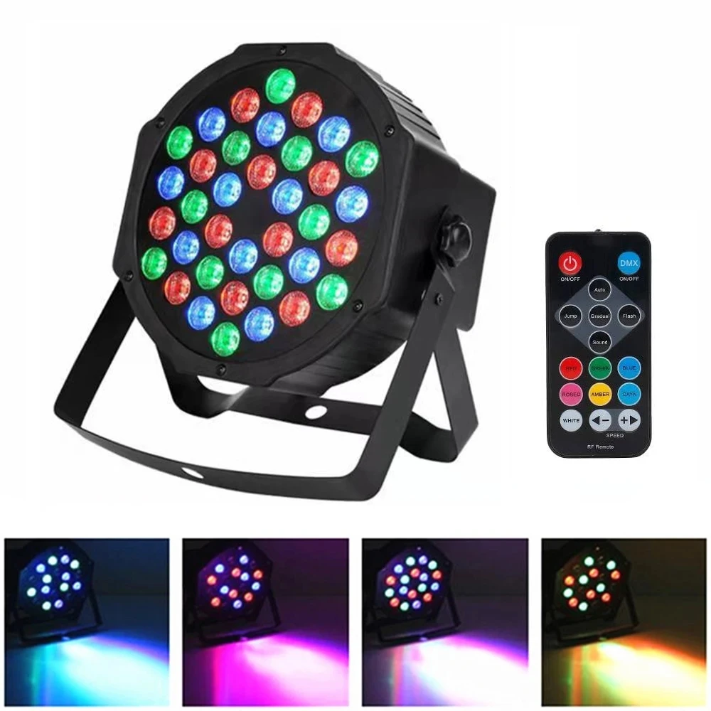 

36LED 36W Stage Lights DMX 512 Disco Light RGB DJ Disco Party Wedding Holiday Bar Club Decoration Show Sound Activated Lamp