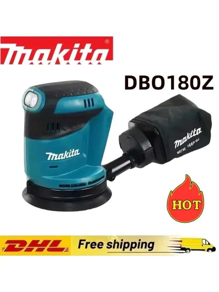 Makita DBO180Z 18V Draadloze Lithium-Ion Excenterschuurmachine Houtbewerking Schuren Stopverf Polijsten Kale Tool - afbeelding 2