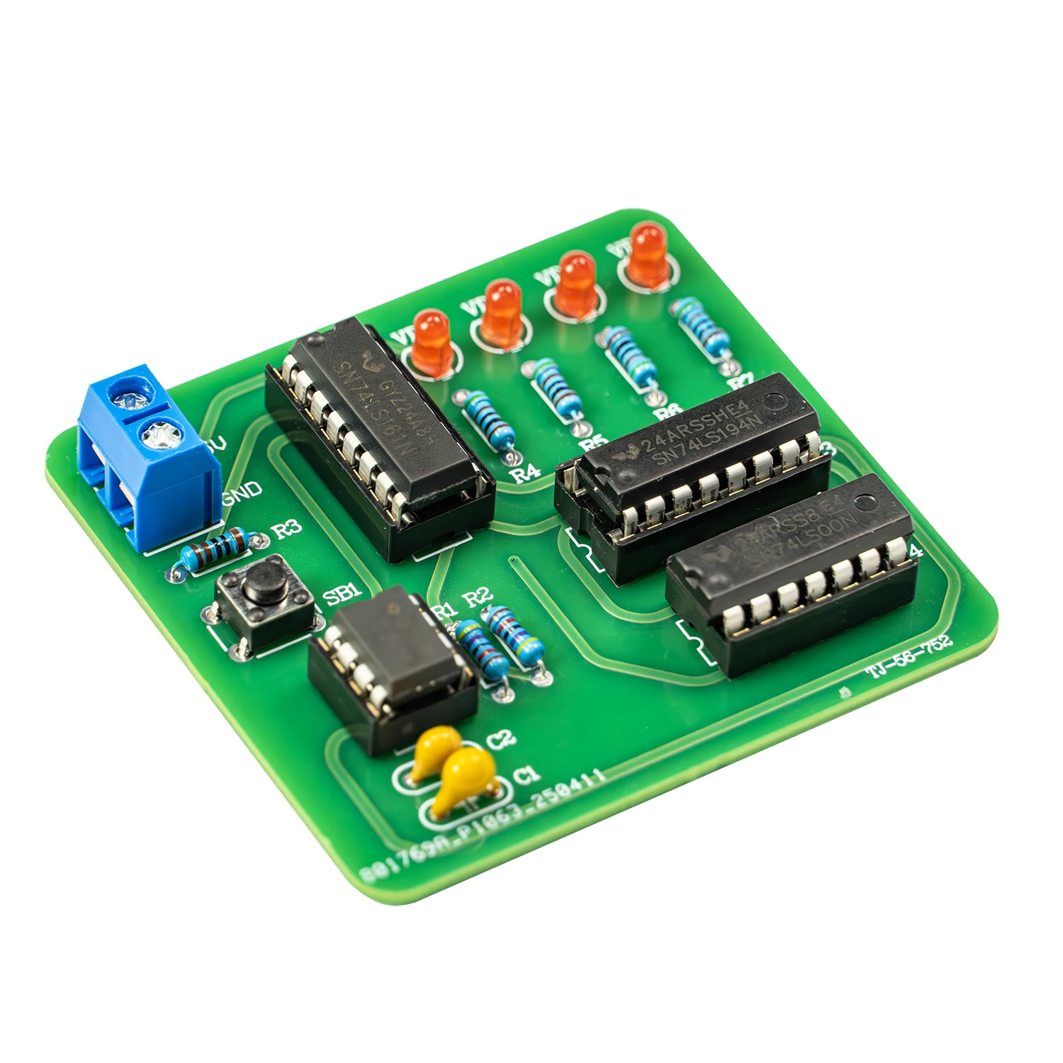 Electronic DIY Four-way LED Lights Controller Kit Combination Logic Flowing Light Electronic Soldering Practice Training Circuit