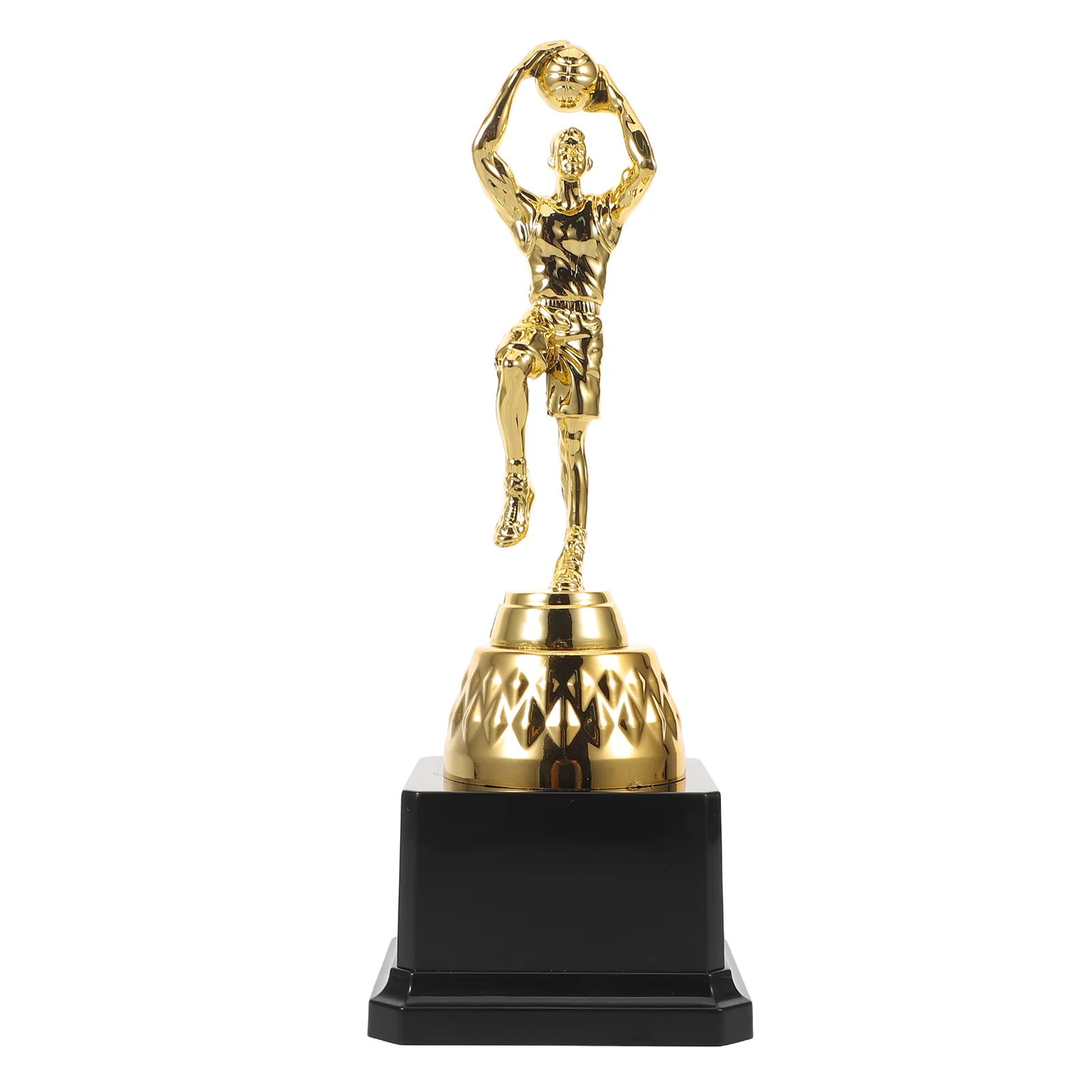 

Basketball Championship Trophy Cup Gold Tone Plastic Lightweight Stable Base Perfect for Competition Awards Team Recognition