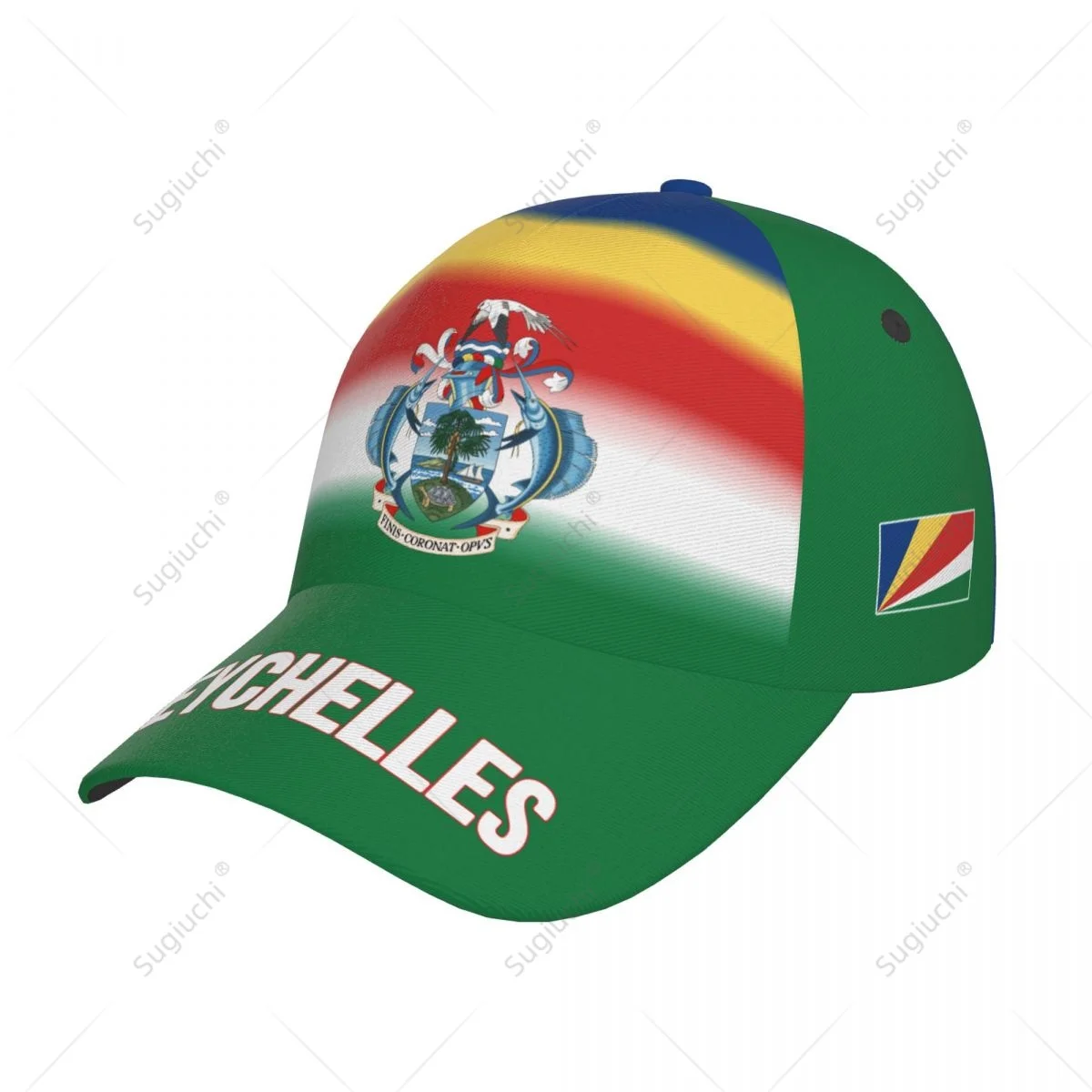 Unisex Baseball Cap Hat Seychelles Flag Gradient Color 3D Printing for Tennis Outdoor Bike Bicycle Golf Baseball Sports Fans