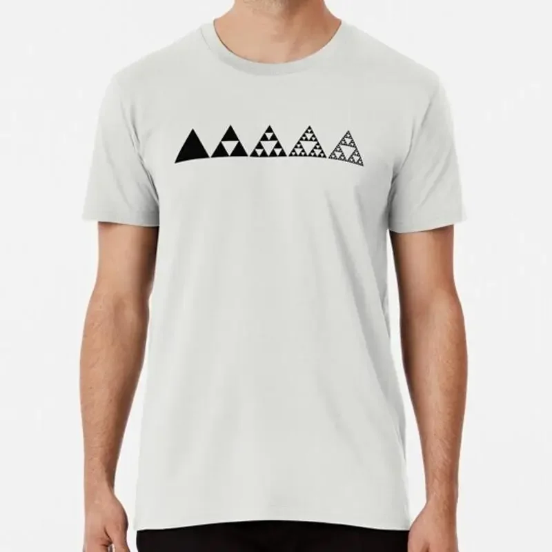 Sierpinski Triangle Mathematics Fractal Math Geometry S 5Xl Made In Usa T Shirt