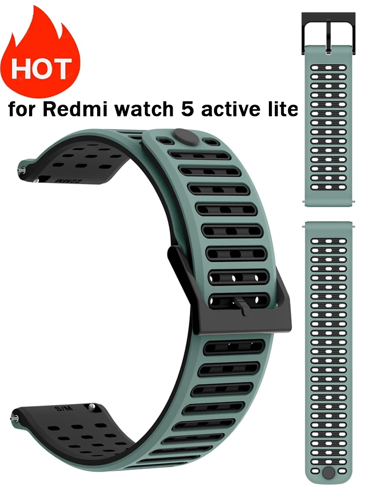 Armbänder für die Redmi Watch 5 Active, 5 Lite Smartwatch, Silikon-Armband, Uhrenarmband, Correa, Redmi Watch 5 Lite Armbänder, Zubehör