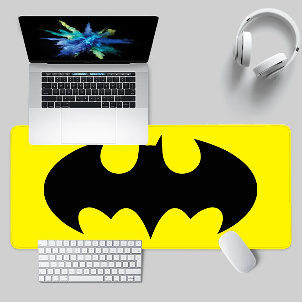 Batmans Movie Mousepad HD Printing Computer Gamers Locking Edge Non-slip Mouse Pad XXL90x40cm Keyboard PC Desk Pad