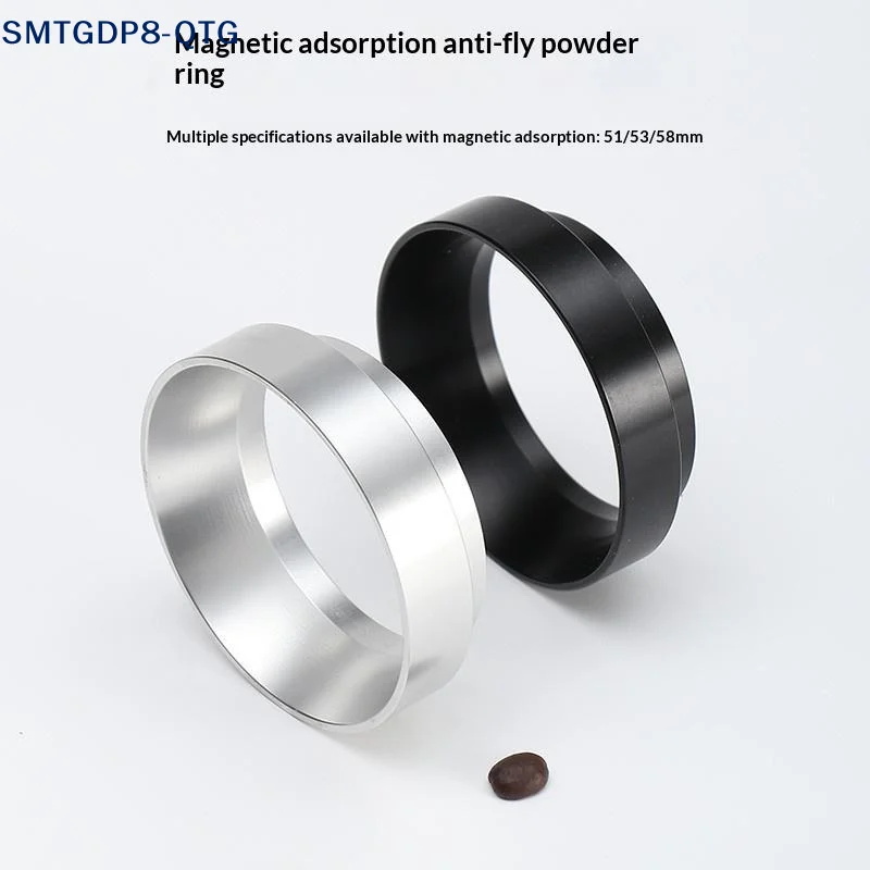 *51/53/58mm Universal Magnetic Coffee Receiving Ring Anti-Splash Coffee Powder Dosing Ring Distribution Quantitative Accessory