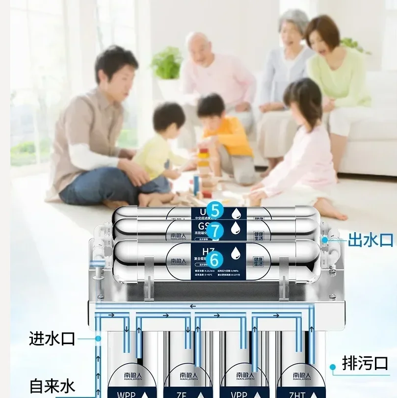 

Семиступенчатый кухонный очиститель питьевой воды из нержавеющей стали, фильтр для водопроводной воды, ультрафильтрация, машина для намагниченной воды AF