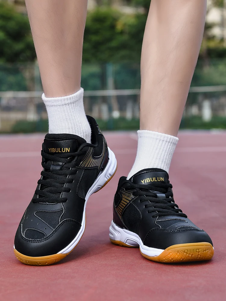 Herren-Badmintonschuhe, Multisport-Indoor-Sneaker, rutschfest, stoßdämpfend, atmungsaktiv, für Tischtennis- und Volleyballtraining – Detail 5