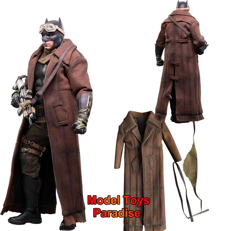 

1/6 масштаб пустыни Бэтмен длинная винтажная ветрозащитная куртка модель солдатская одежда подходит для 12-дюймовой экшн-фигурки TOPO TP001
