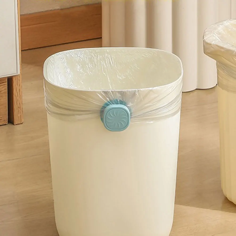 

4Pcs Garbage Bag Clips Trash Can Clamp Sturdy Non Slip PP Manganese Steel Fixer Easy Use Reliable Waste Bin Holder