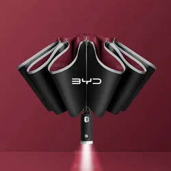 Car Automatic Folding Windproof Sunshade Umbrella For BYD Atto 3 Tang F3 E6 Yuan Plus Song Max F0 Qin G3 I3 Han Auto Accessories