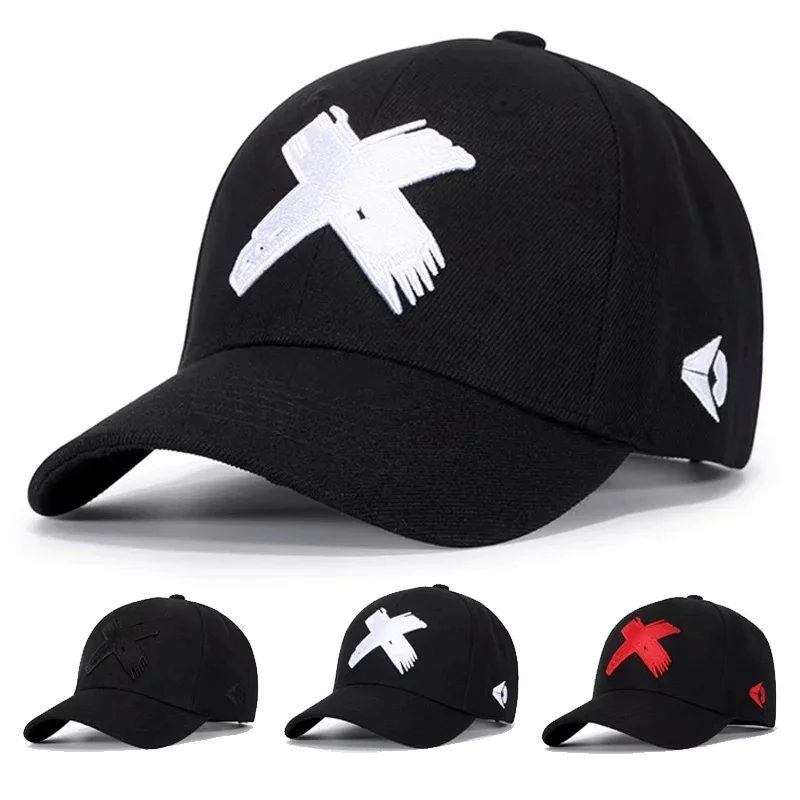 للجنسين X إلكتروني التطريز قبعات البيسبول صافي الربيع والصيف في الهواء الطلق قابل للتعديل قبعات عادية قبعة واقية من الشمس #1