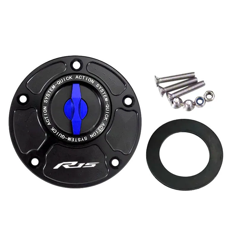 Motorcycle Fuel Tank Cover Cap For YAMAHA YZF-R15 V3 2017-2021 YZF-R15 V4 2022-2023 YZF-R15M 2022-2023