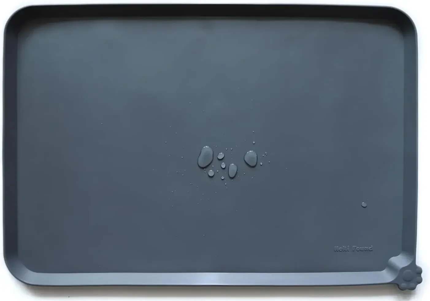 

Found Large Silicone Pet Feeding Tray - Waterproof Dog Pet Cat Feeding Mat - Non Slip Pet Dog Cat Food Bowl Mats Placemat -Pet