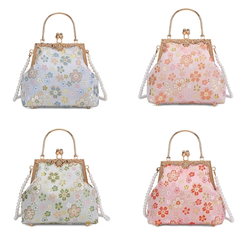 X5XA Fashion Shell Evening Purse With Detachable Shoulder Chain For Prom Event