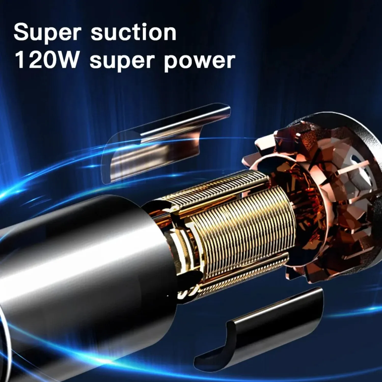 9000Pa Wireless Car Vacuum Cleaner Strong Suction Handheld Car Vacuum Cleaner &Car Dual Use Vacuum and Blow  Appliance