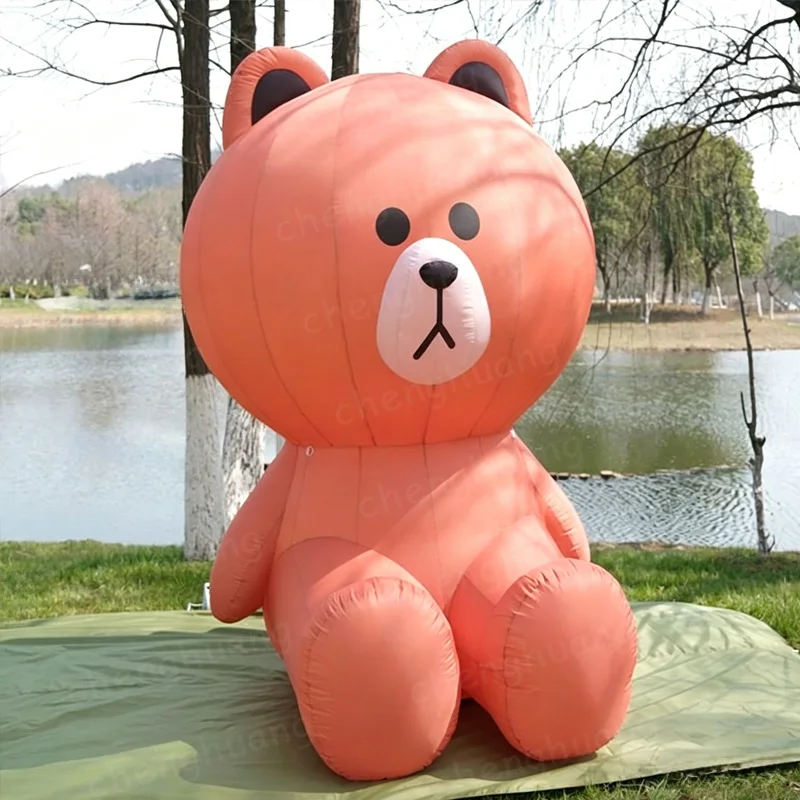 

Inflatable bear, inflatable brown bear model advertising custom inflatable cartoon animal model, with blower