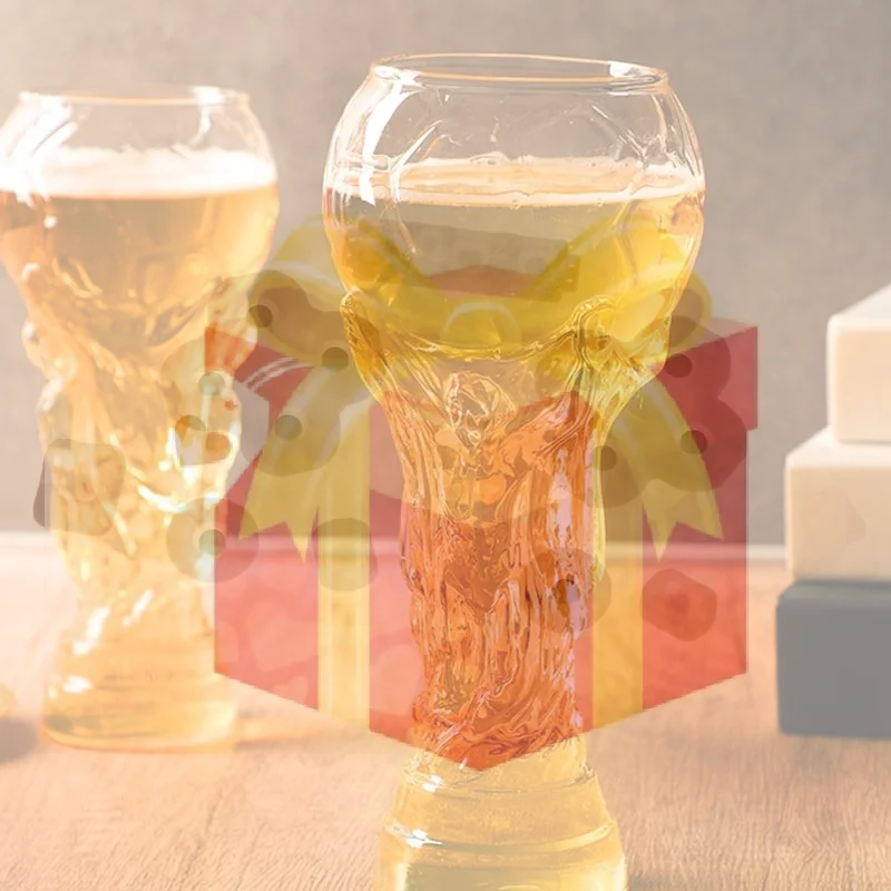 

Football Fans Beer Glass Coffee Mugs Trophy Shape Comfort With Distinctive Texture Beer Mug Suitable For Family Bar Gatherings