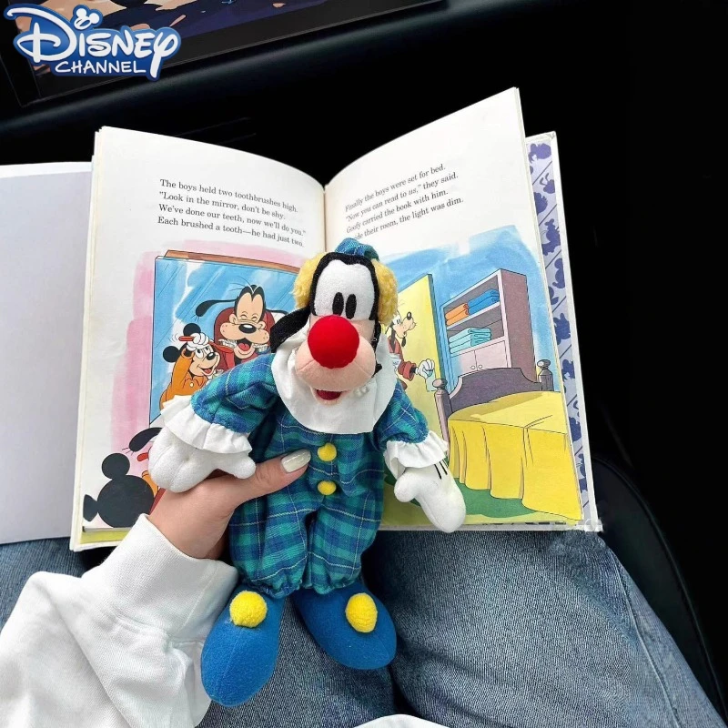 

Disney Goofy Goof Plush Doll Kawaii Cartoon Anime Embroidery Accessories Circus Clown Doll Men and Women Christmas Gift