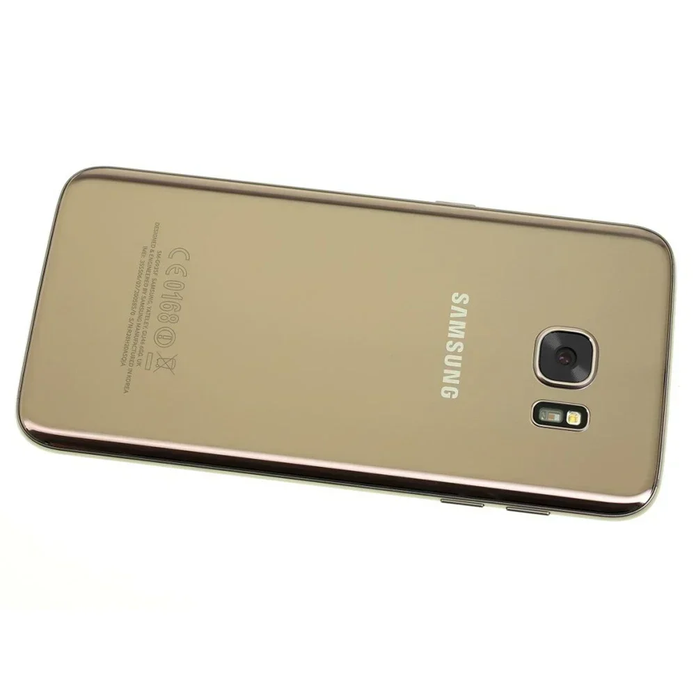 الأصلي سامسونج غالاكسي S7 حافة G935F G935A 4G LTE الهاتف المحمول بصمة 4GB RAM 32G ROM 5.5 ''12MP + 5MP رباعية النواة الهاتف الذكي