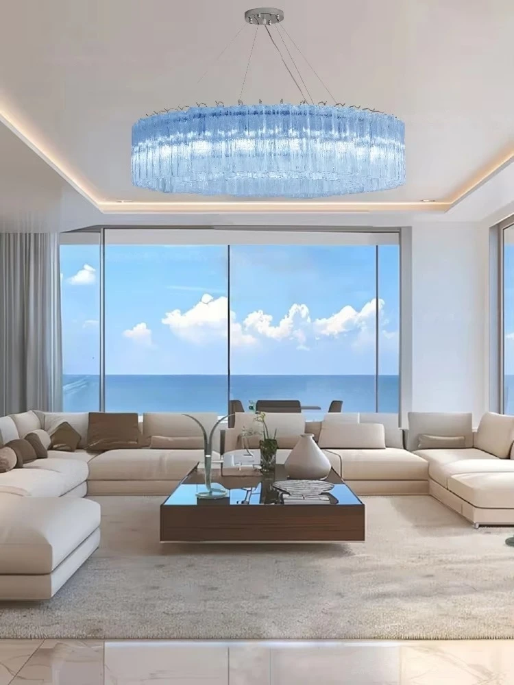 Led 2026 New Modern Elegant Handmade Glass 1208 Chandelier Elegant Home-applicant Dimmable Lamp For Living Room Dining Room