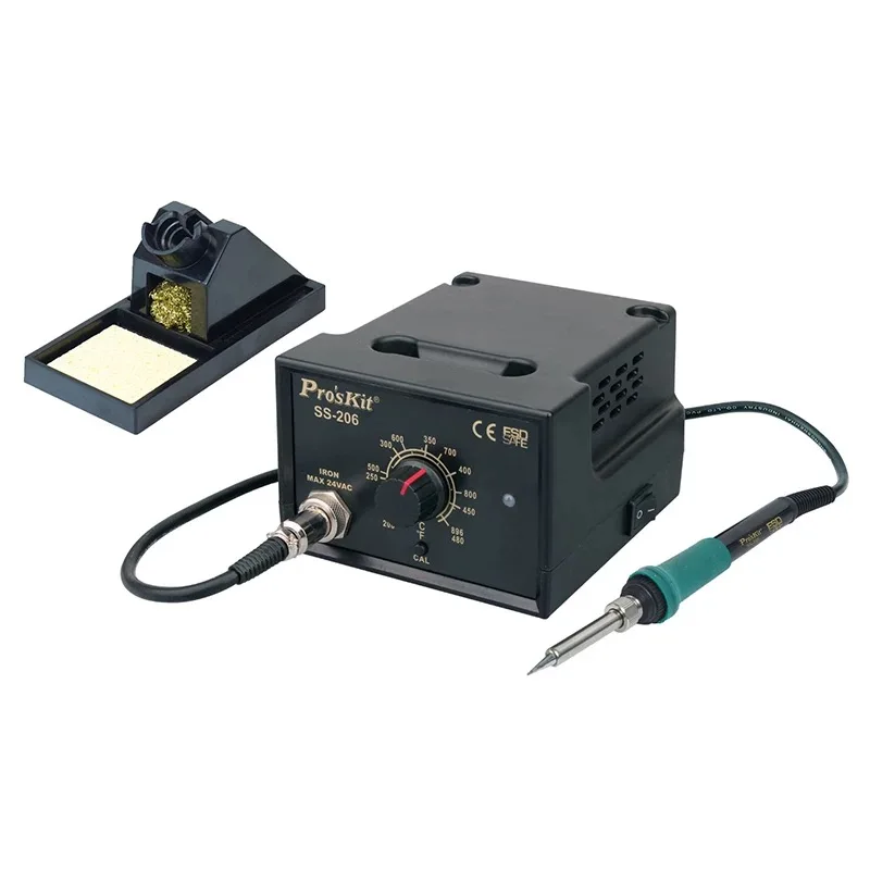 

Proskit SS-206H electric soldering iron anti-static digital display constant temperature welding station industrial grade 60W