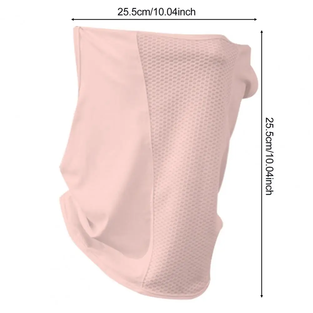 واقي الوجه للحماية من الشمس، قابل للتنفس، حماية من الأشعة فوق البنفسجية، من الحرير الجليدي للرقبة للرياضات الخارجية، وشاح باندانا للرجال والنساء