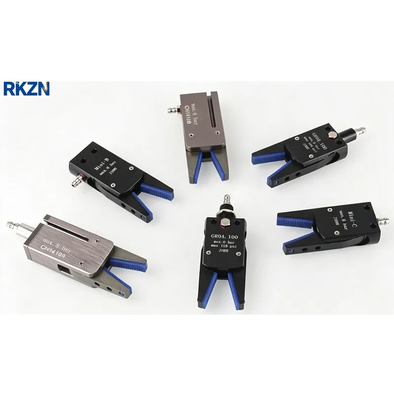 1pcs MINI Clamp Robot Accessories A/B/C/D/E Injection Molding Machine Water Port With Rubber ProtectionPneumatic Pliers