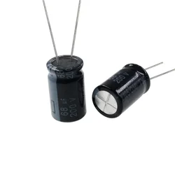 200V 22mF 33mF 47mF 68mF 100mF 220mF 330mF Radial Aluminum Electrolytic Capacitor
