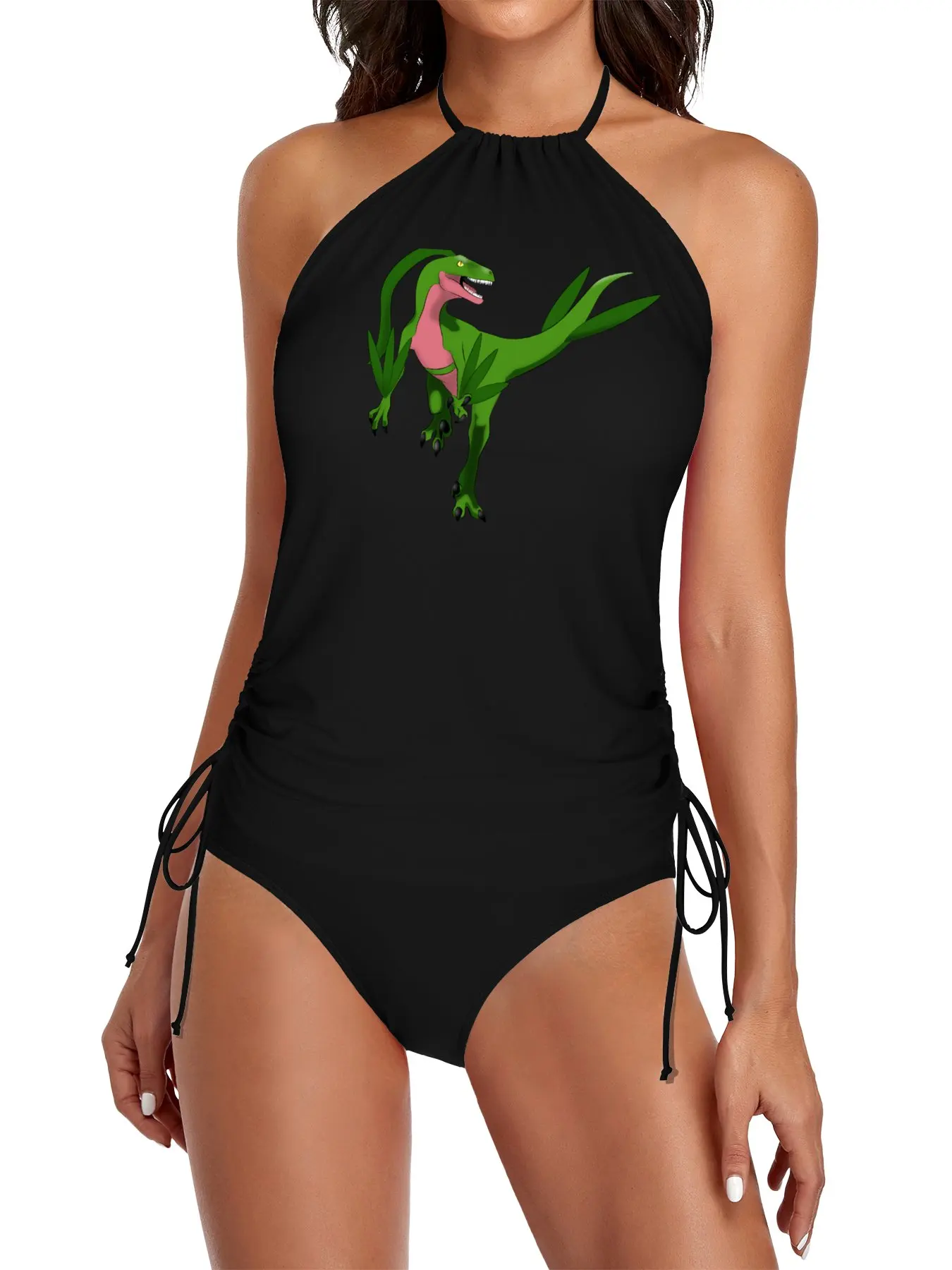 

Pokesaurs - Grovyle Split Swimsuit Set beachwear woman 2025 Women's summer dress Women's summer tunic