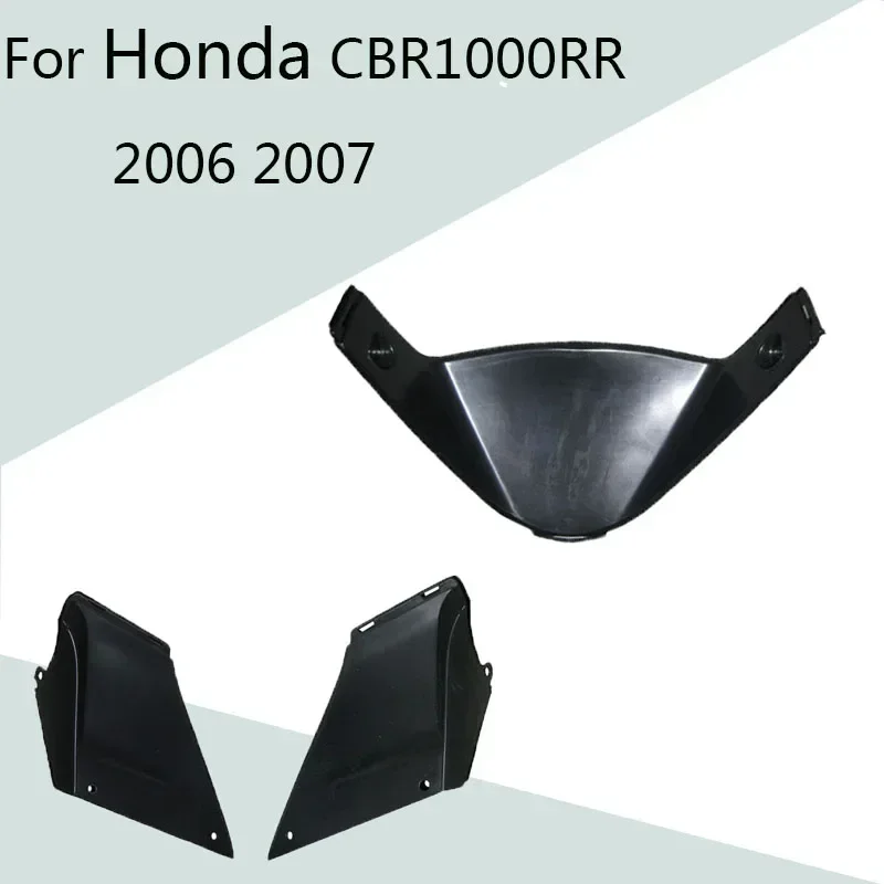 For CBR1000RR 2006 2007 Motorcycle Head Fairing Left and Right Triangle Plate&Under Side Belly Pan Bracket ABS Injection Fairing