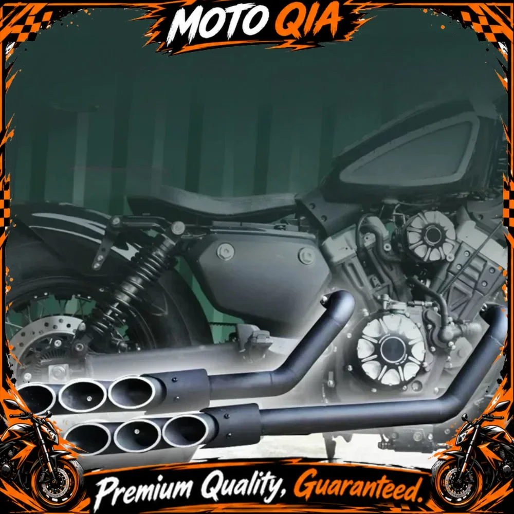 For BENDA KEEWAY V-CRUISE 125 V 302 C Harley exhaust 2 out 2 6 hole exhaust straight tail section lossless direct installation