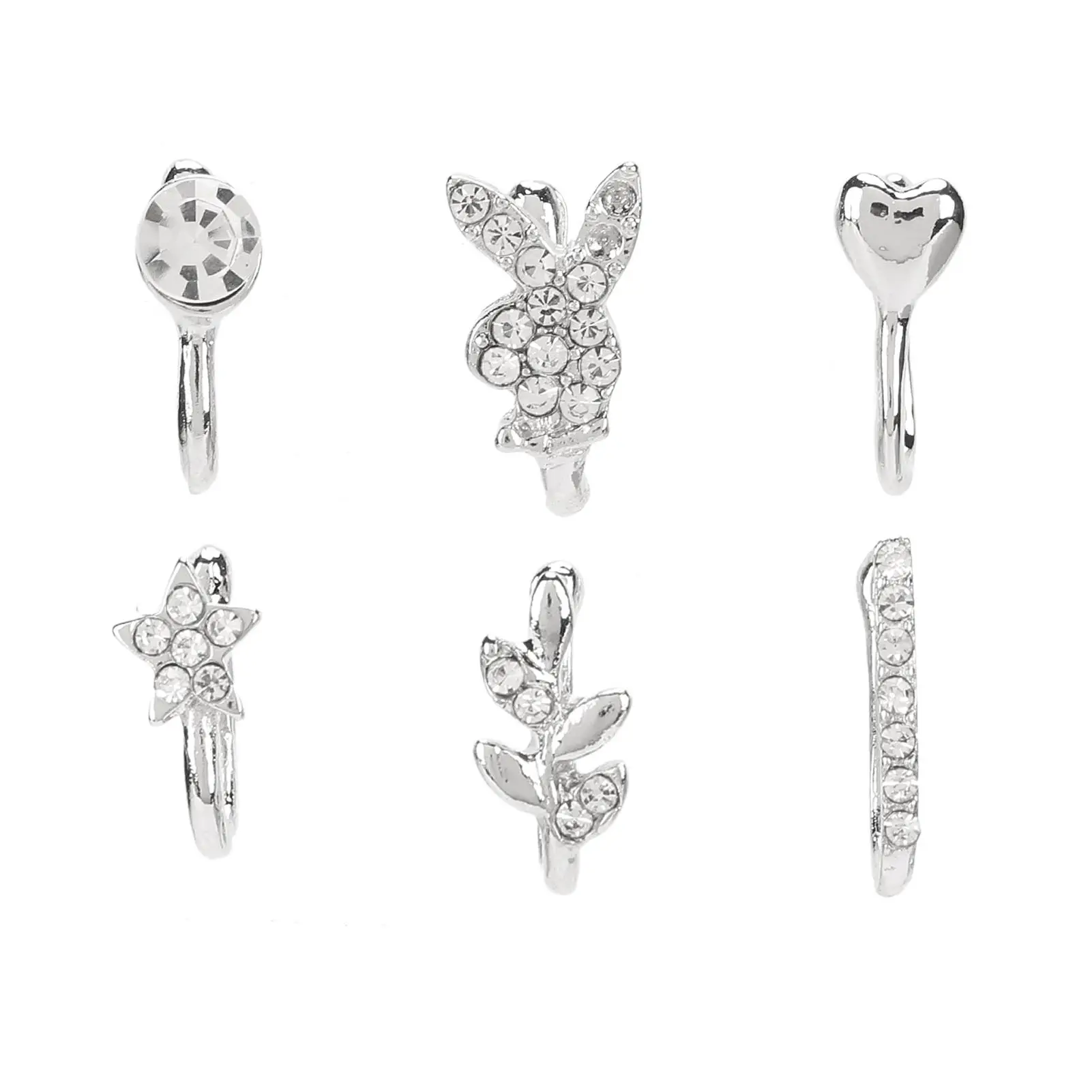 

Adjustable Stainless Steel Fake Nose Hoop Jewelry for women for party Accessory