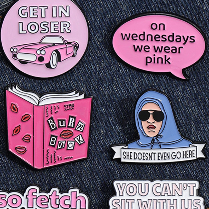 Mean Girl Love Enamel Pins Custom Brooches Lapel Badges Love Pride Jewelry Gift for Lover Friends