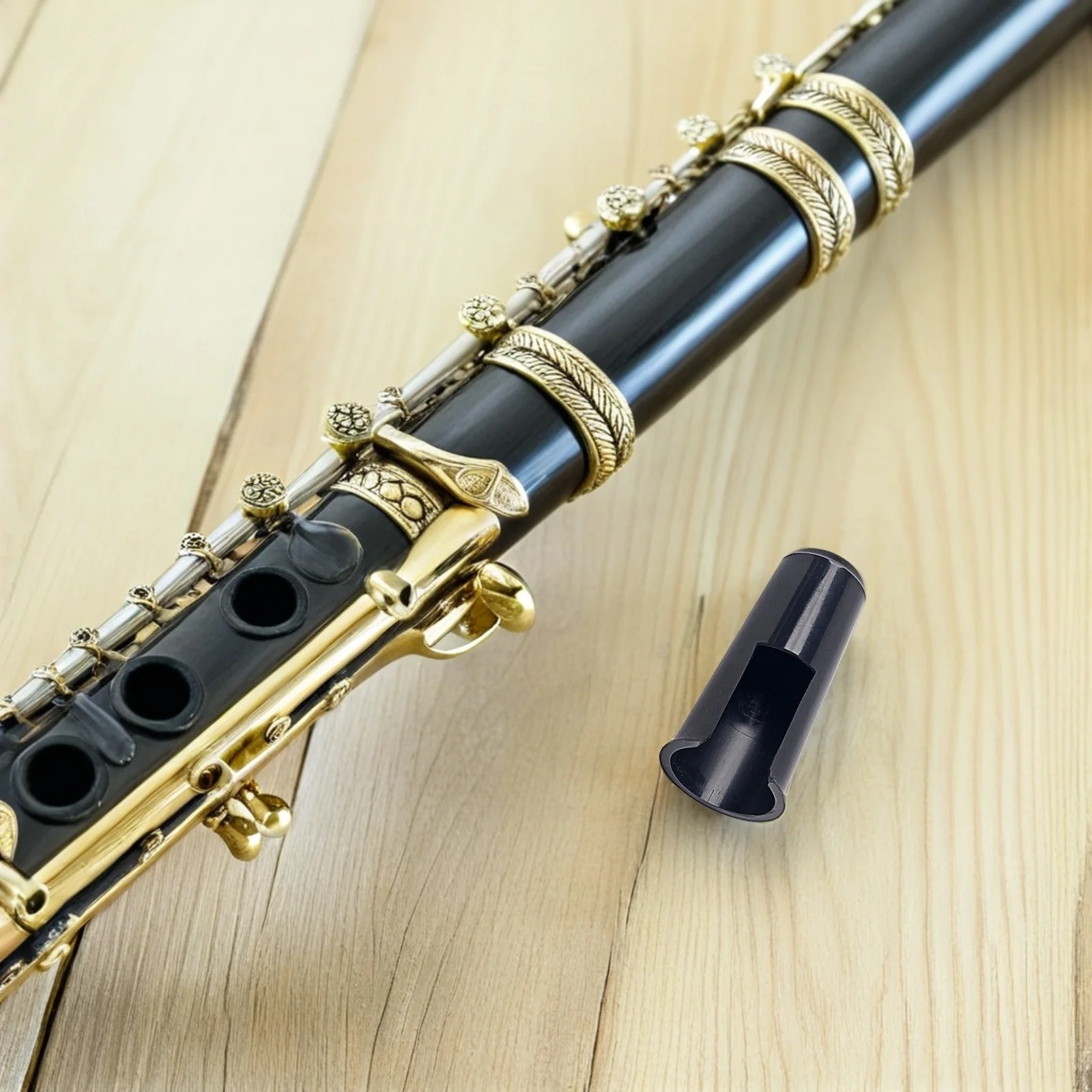 

1pcs Saxophone Cap Black Plastic Mouthpiece Protective Cover For Soprano Sax Instrument Parts Compatible With All Ligatures