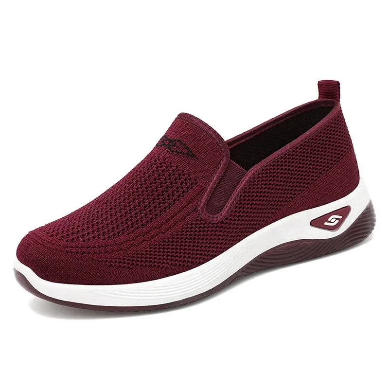 Mocassins plats de sport pour femmes, chaussures grill, grande taille, marche, haute qualité, printemps, nouveau, 2024