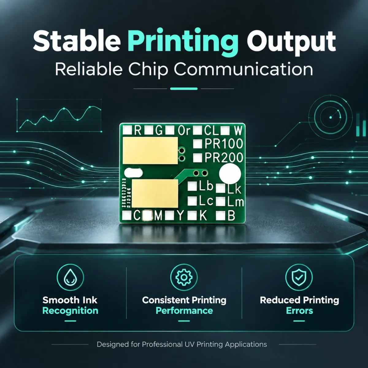 LUS 200 Disposable Printer Ink Chip for Mimaki UCJV300-160 JFX200-2513, JFX500-2131 and UJV500-160 LUS200 UV Ink 1000ML