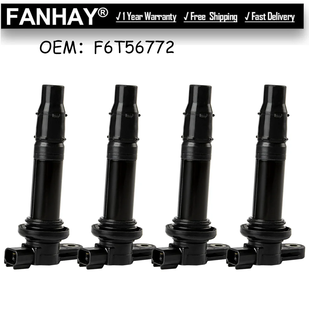 

4PCS New Ignition Coil F6T56772 For Yamaha YZF Phazer FX 500 SUPER TENERE 1200 XT1200Z For Suzuki DF 40 50 Outboard Repair Part