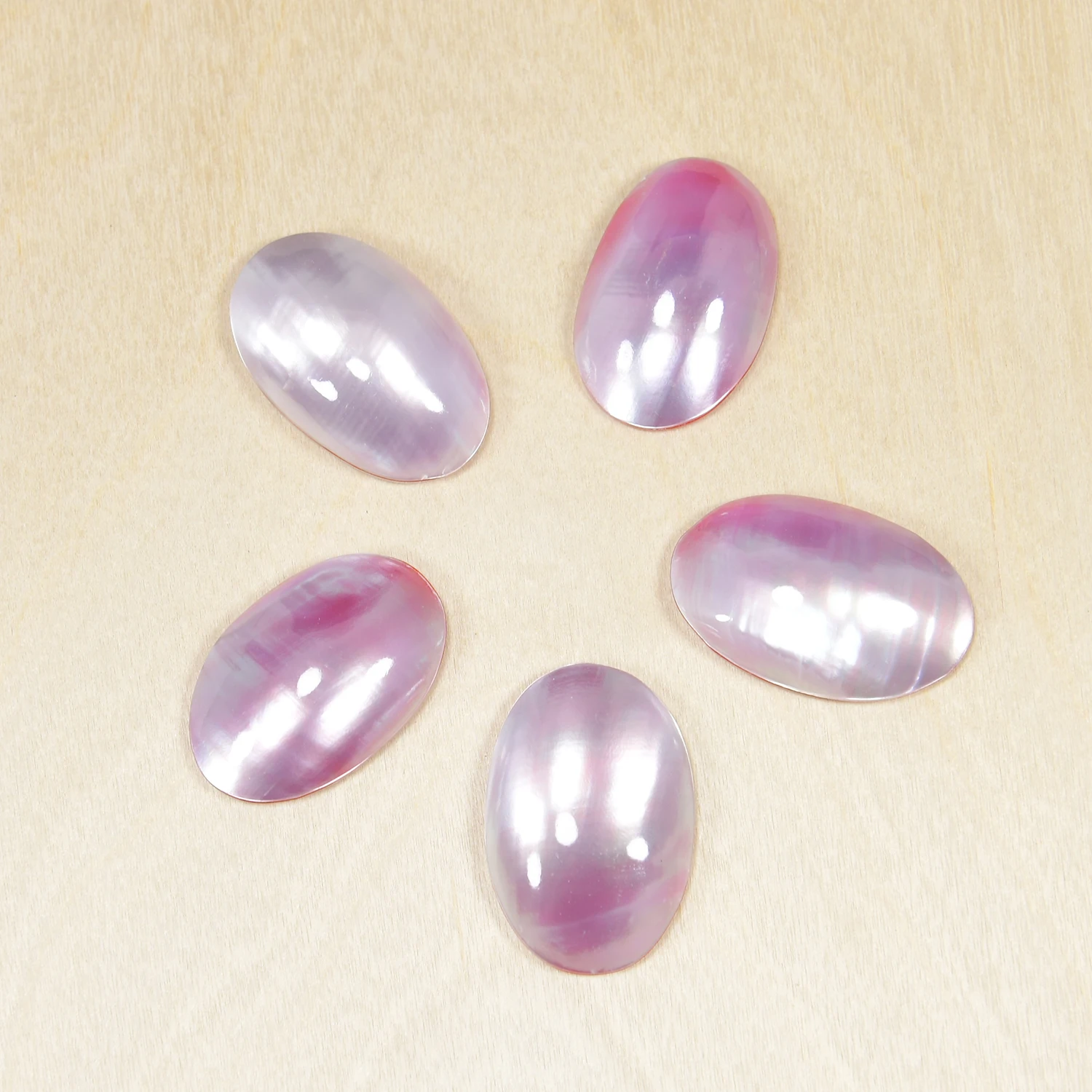 APDGG 5 peças grande concha de mar rosa natural mabe madrepérola contas soltas para fazer joias DIY