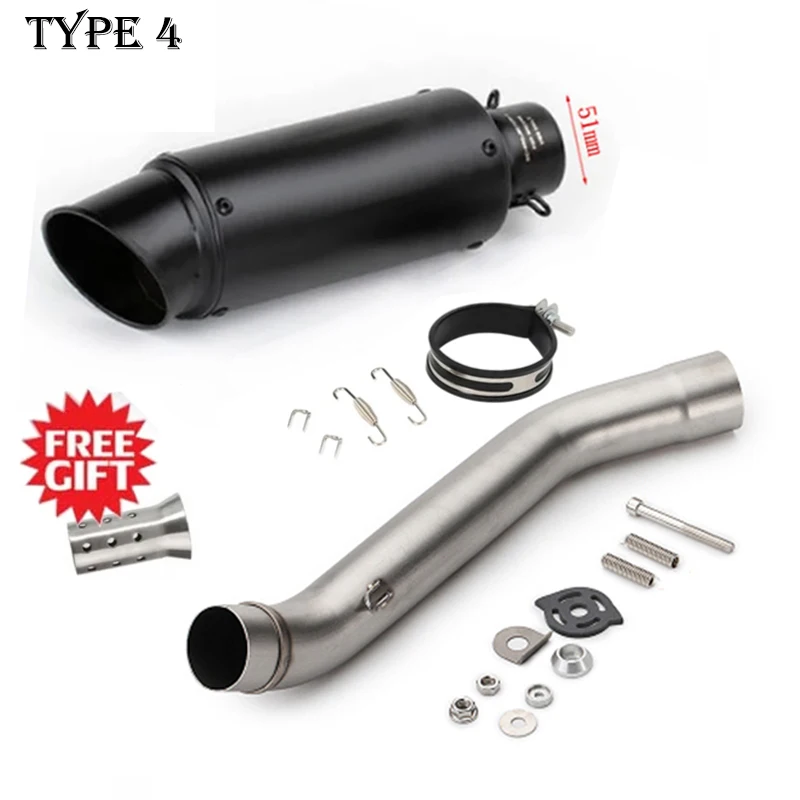 카와사키 Z750 Z 750 2007-2014년식 오토바이 GP 배기 시스템 미들 링크 파이프 머플러 DB 킬러