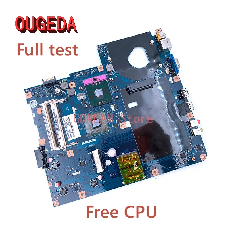 

OUGEDA MBNAK02001 MBN7602001 LA-4854P Laptop Motherboard For Acer 5732 5732Z E525 main board GL40 DDR3 Free CPU full tested