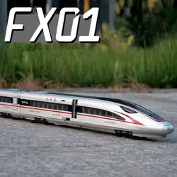 Alloy High-speed Train Model Diecast Metal Toy Rail Electric High-speed Train Metro Vehicles Car Model Sound and Light Kids Gift