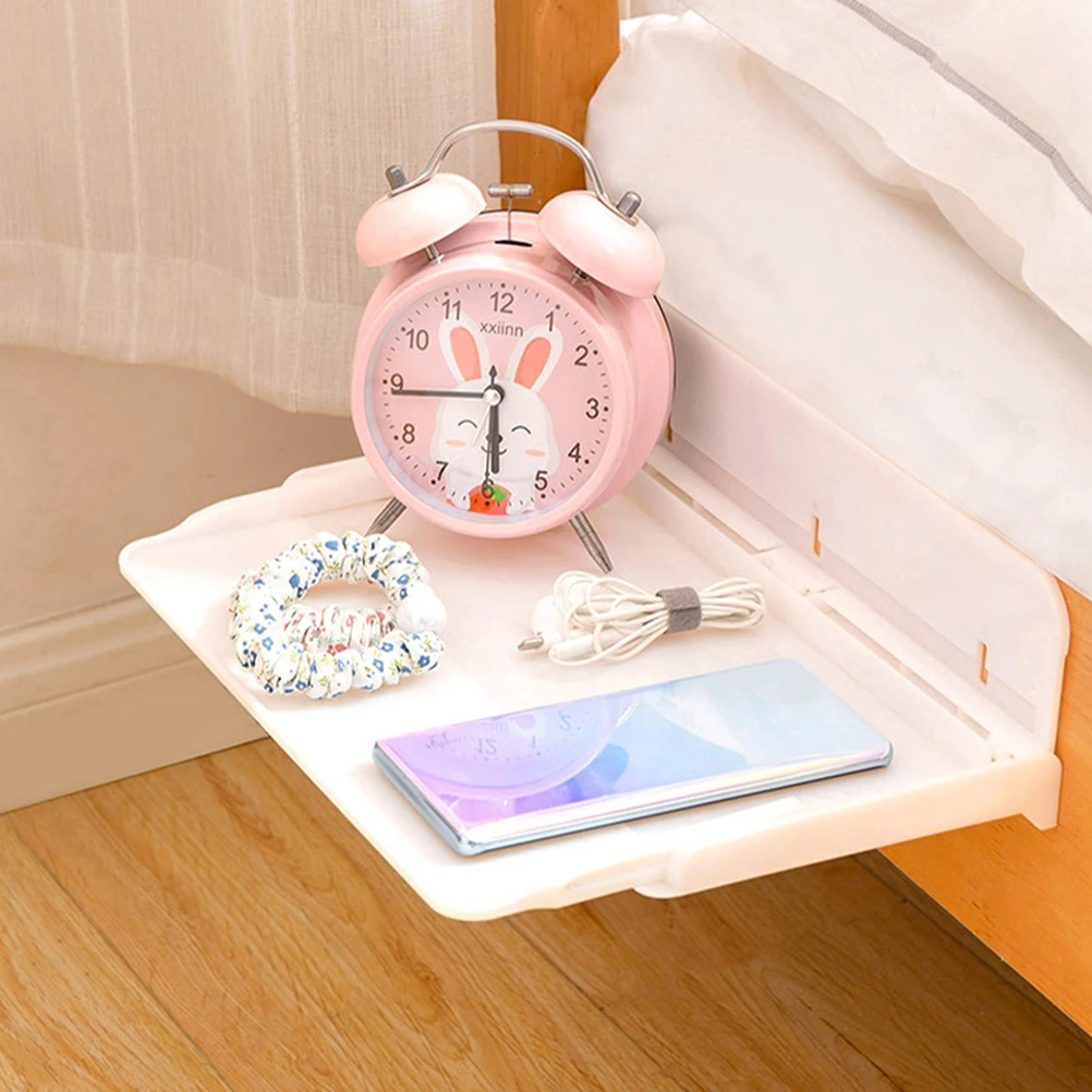 

2pcs Wall Mounted Floating Shelves No Drill Strong Adhesive -Saving Bedroom Kitchen Organizer Sturdy Material