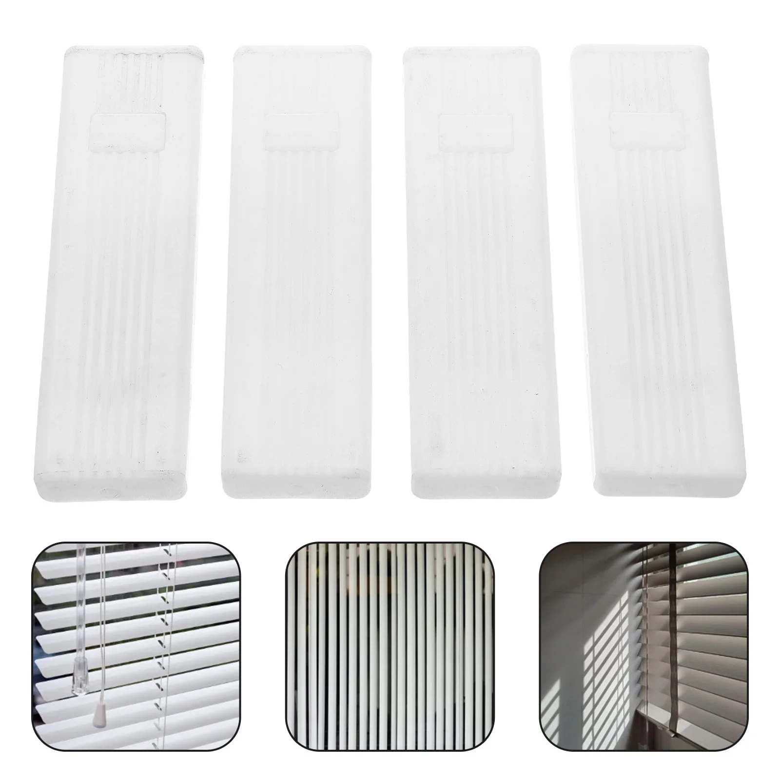 

4pcs White Blind Cord Weight For Vertical Blinds Plastic Pull Handle Easy Installation Replacement Parts Accessories For Hanging