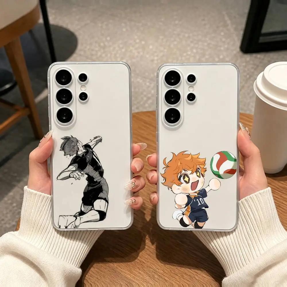 Haikyuu Shoyo Hinata gift Phone Case Transparent Silicone Soft For Samsung S25,S24,S21,S22,S23,S30,Ultra,S20,Plus,Fe
