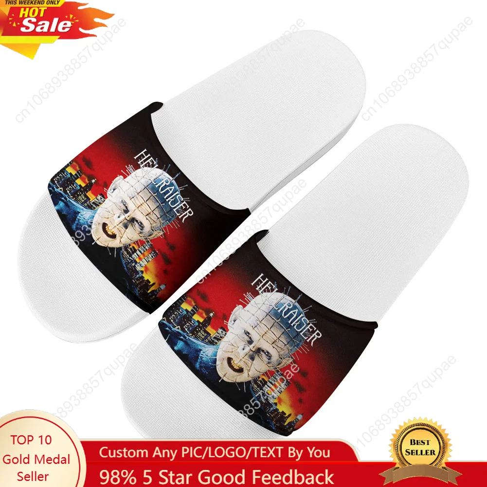 

Hellraiser Slippers Home Water Shoes Hot Movies Men Women Teenagers High Quality Beach Pool Sandals Custom Made Summer Slipper